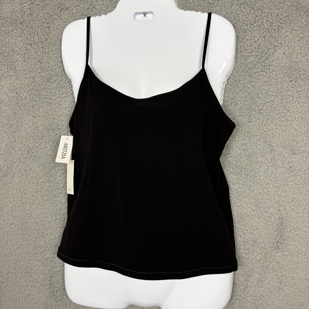 Aritzia Wilfred Cami Tank Top sz‎ Large Black Adjustable Straps office career